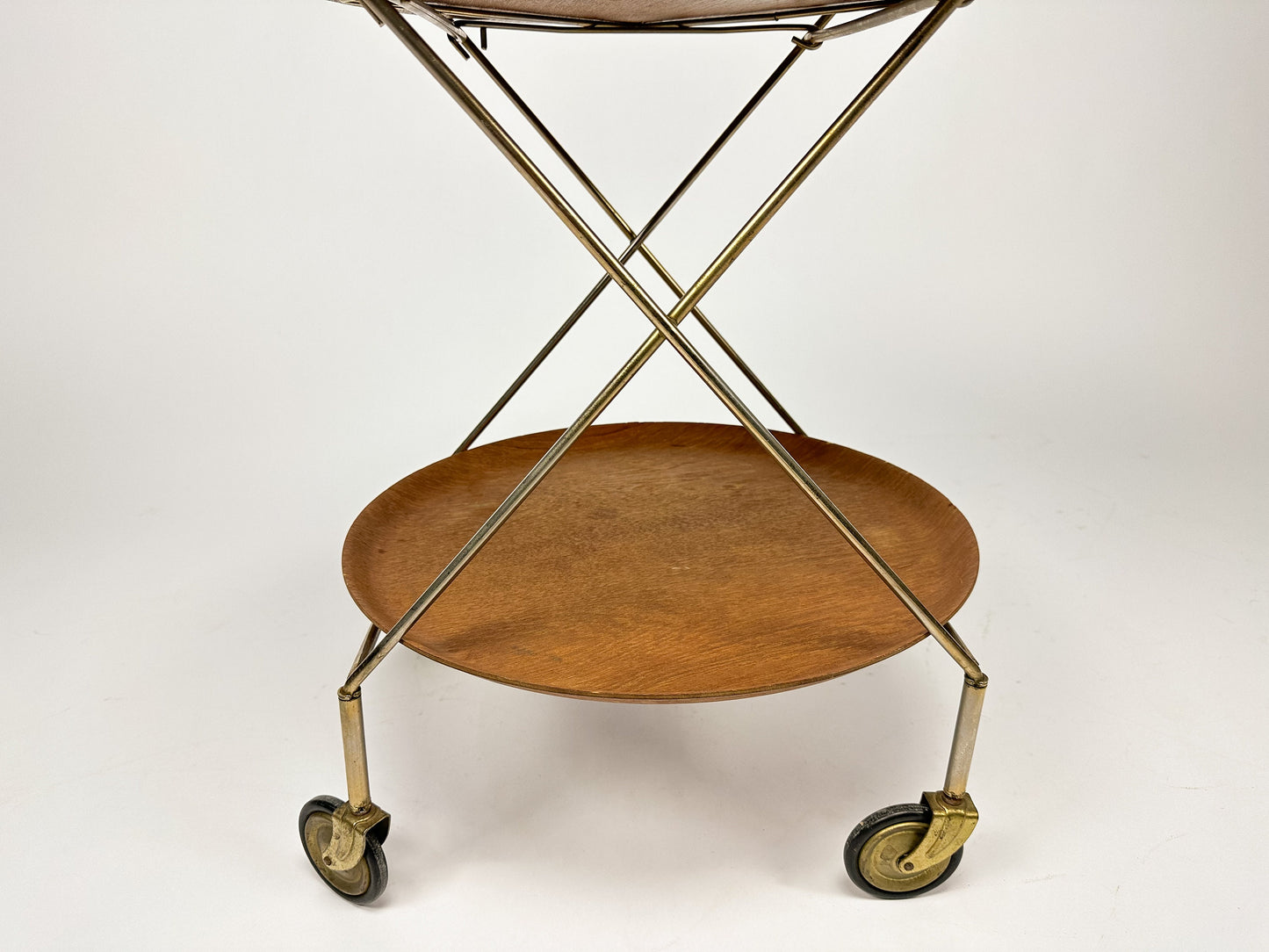 Mid Century 1950s Two Tray Serving / Butlers / Cocktail Trolley by ARY Sweden