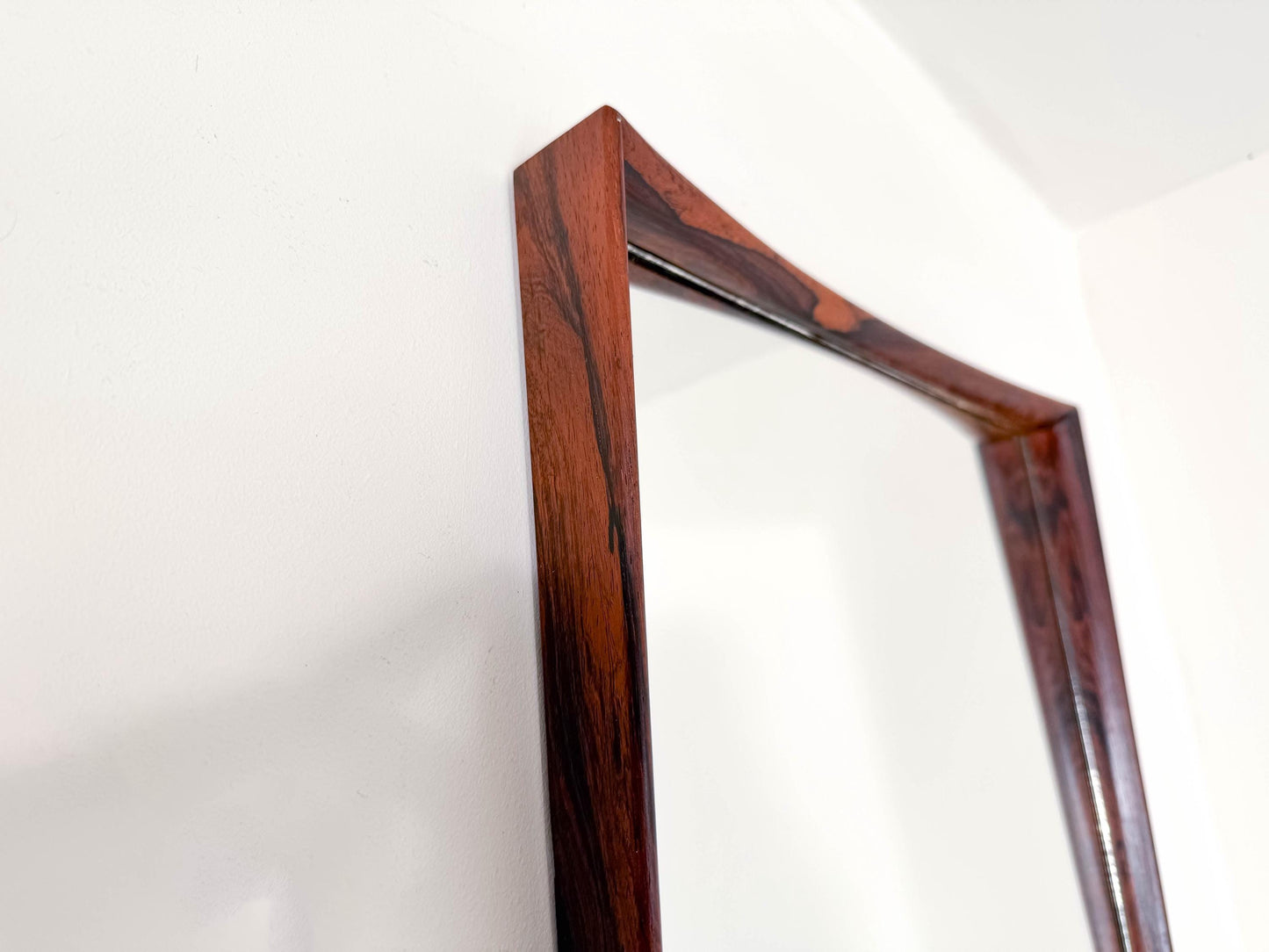 Danish Rosewood Mirror by Aarhus Glasimport & Glassliberi