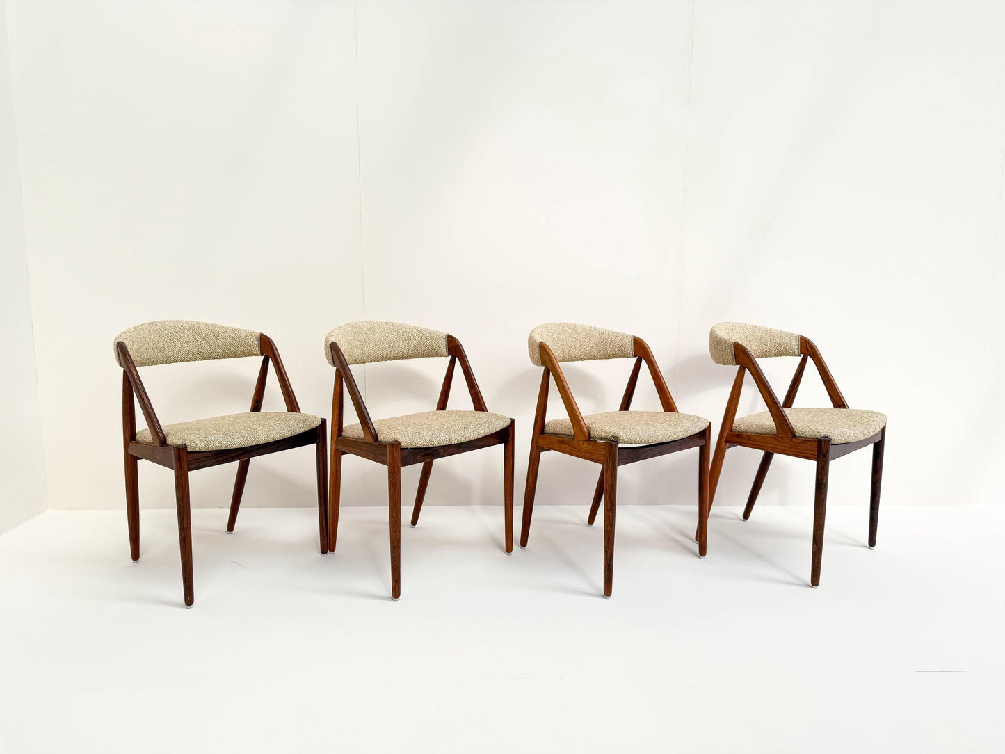 Set of 4 Rosewood Kai Kristiansen Model 31 Dining Chairs