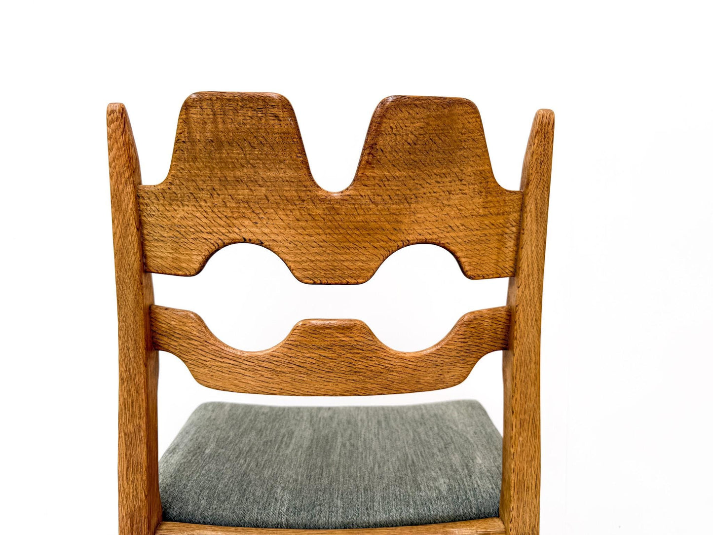 Mid-Century Modern Oak Razorblade Dining Chairs - Henning Kjærnulf - Set of 4