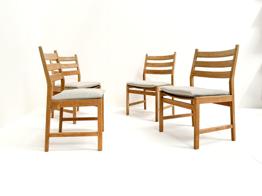 Set of 4 oak dining chairs Kurt Østervig Denmark mid-century modern