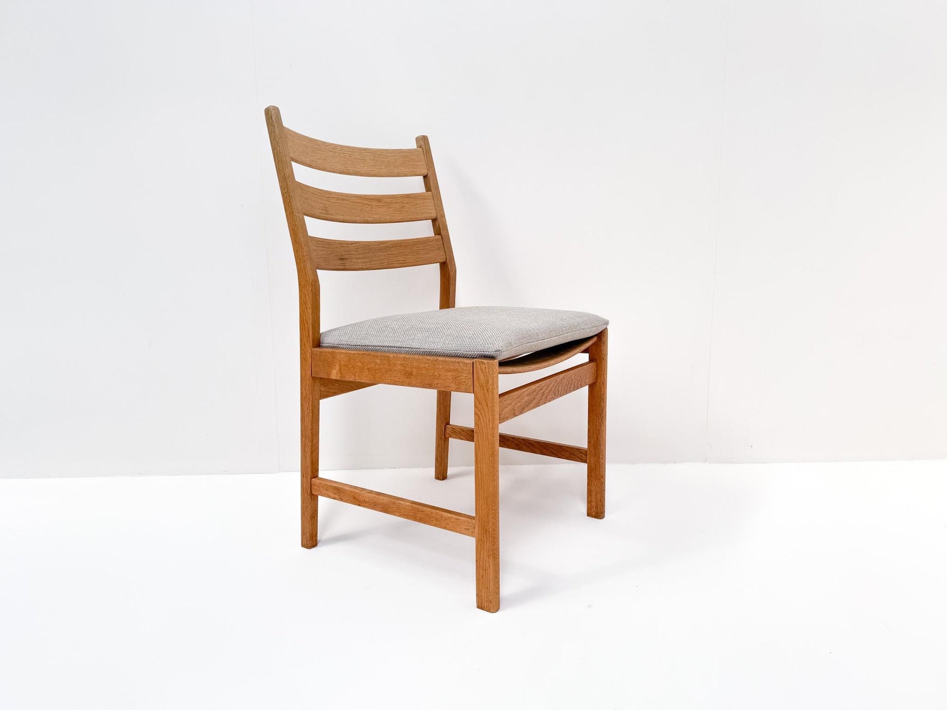 Scandinavian modern oak dining chairs set