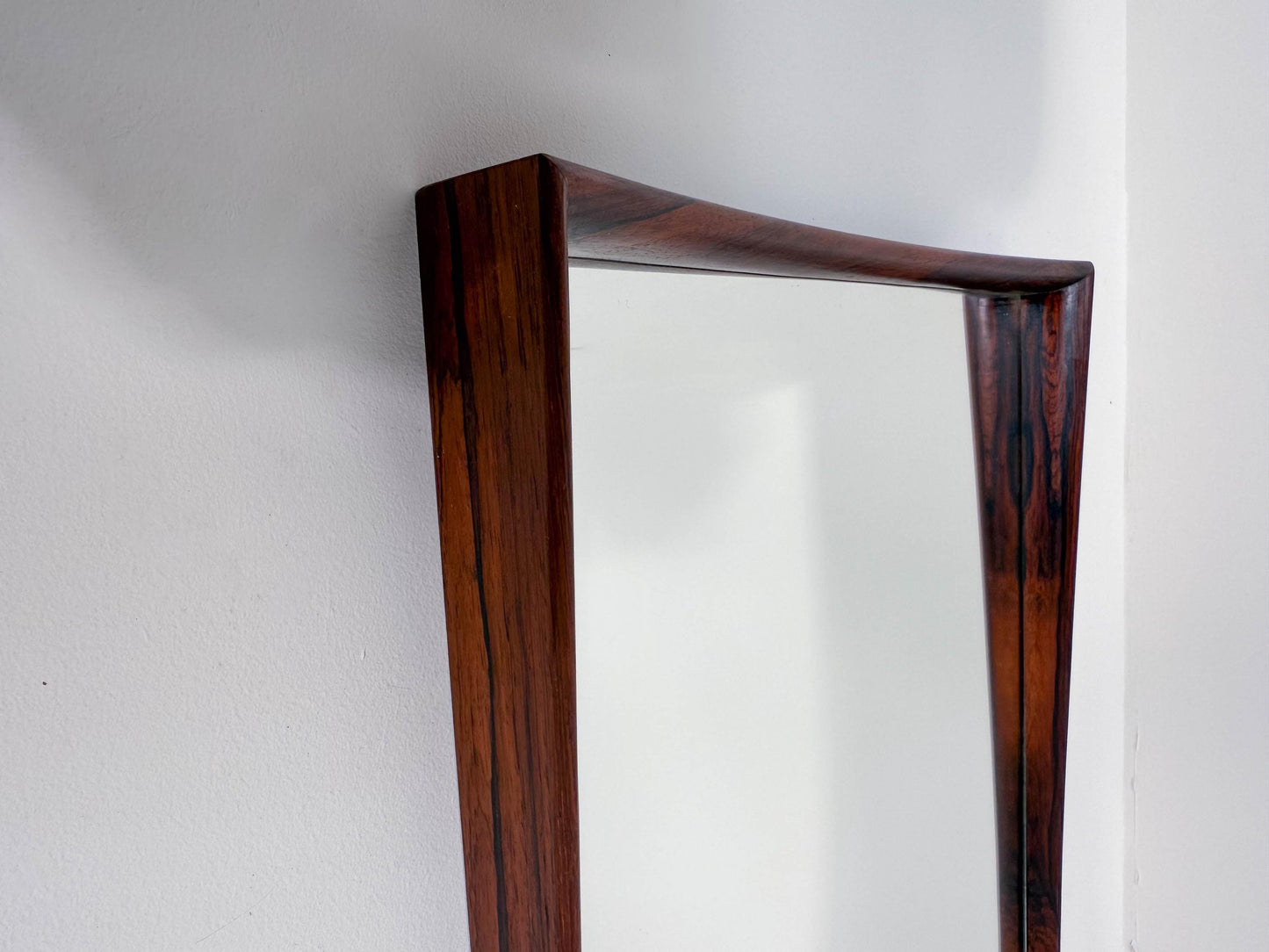 Danish Rosewood Mirror by Aarhus Glasimport & Glassliberi