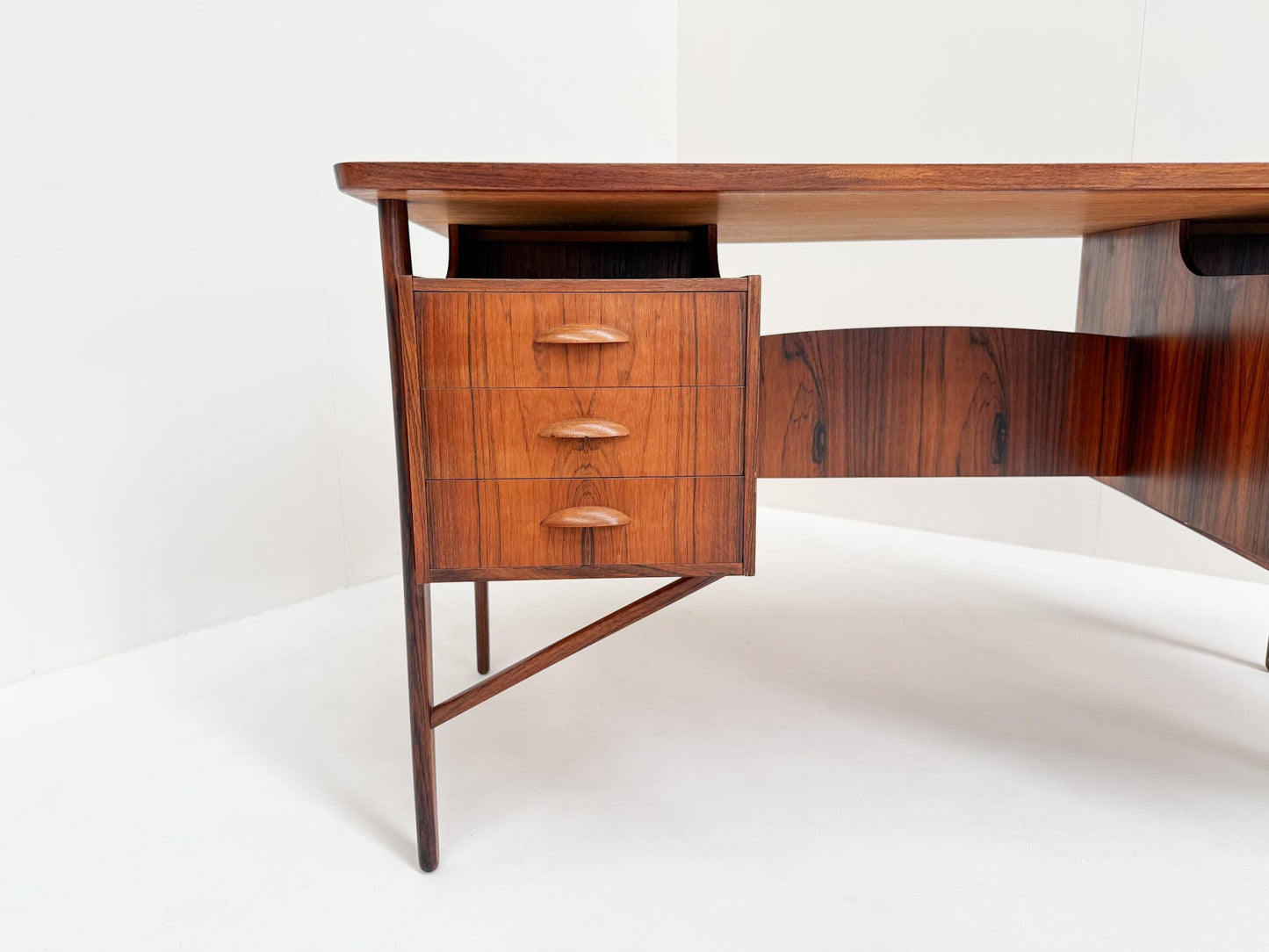 Mid-century modern rosewood executive desk 1960s Denmark