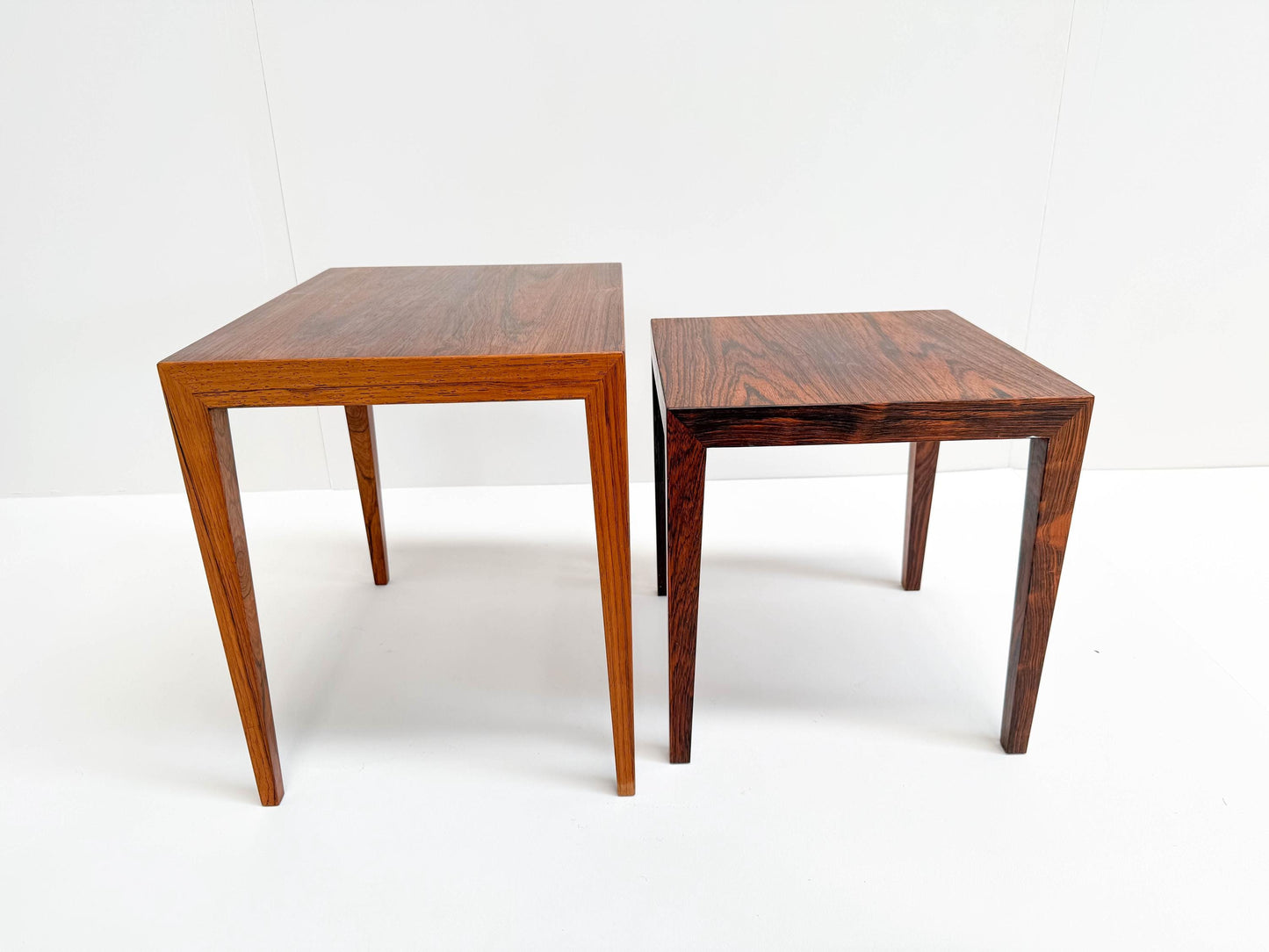 Severin Hansen Rosewood Nesting Tables (Set of 2), Denmark 1960s