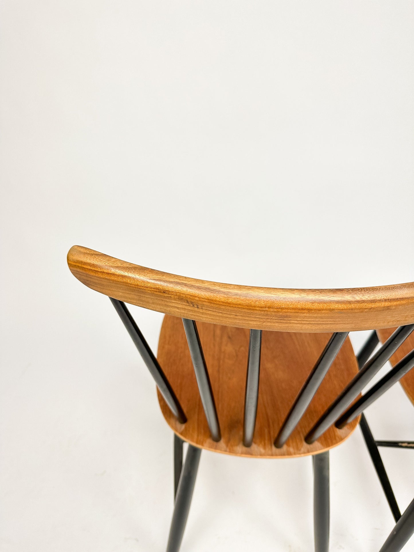 Set of Two Vintage Spindle Back Chairs in the style of Tapiovaara
