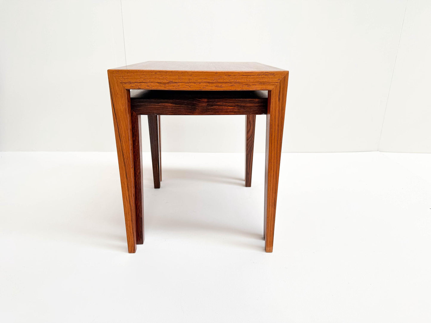 Severin Hansen Rosewood Nesting Tables (Set of 2), Denmark 1960s