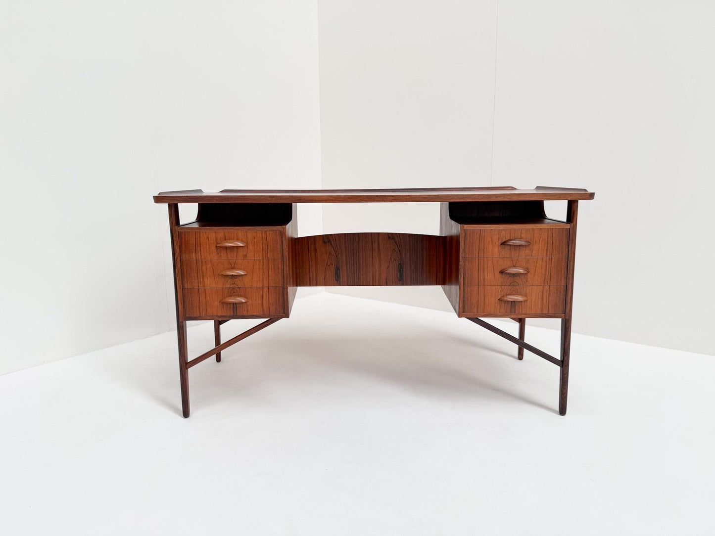Vintage Danish rosewood writing desk by Svend Aage Madsen