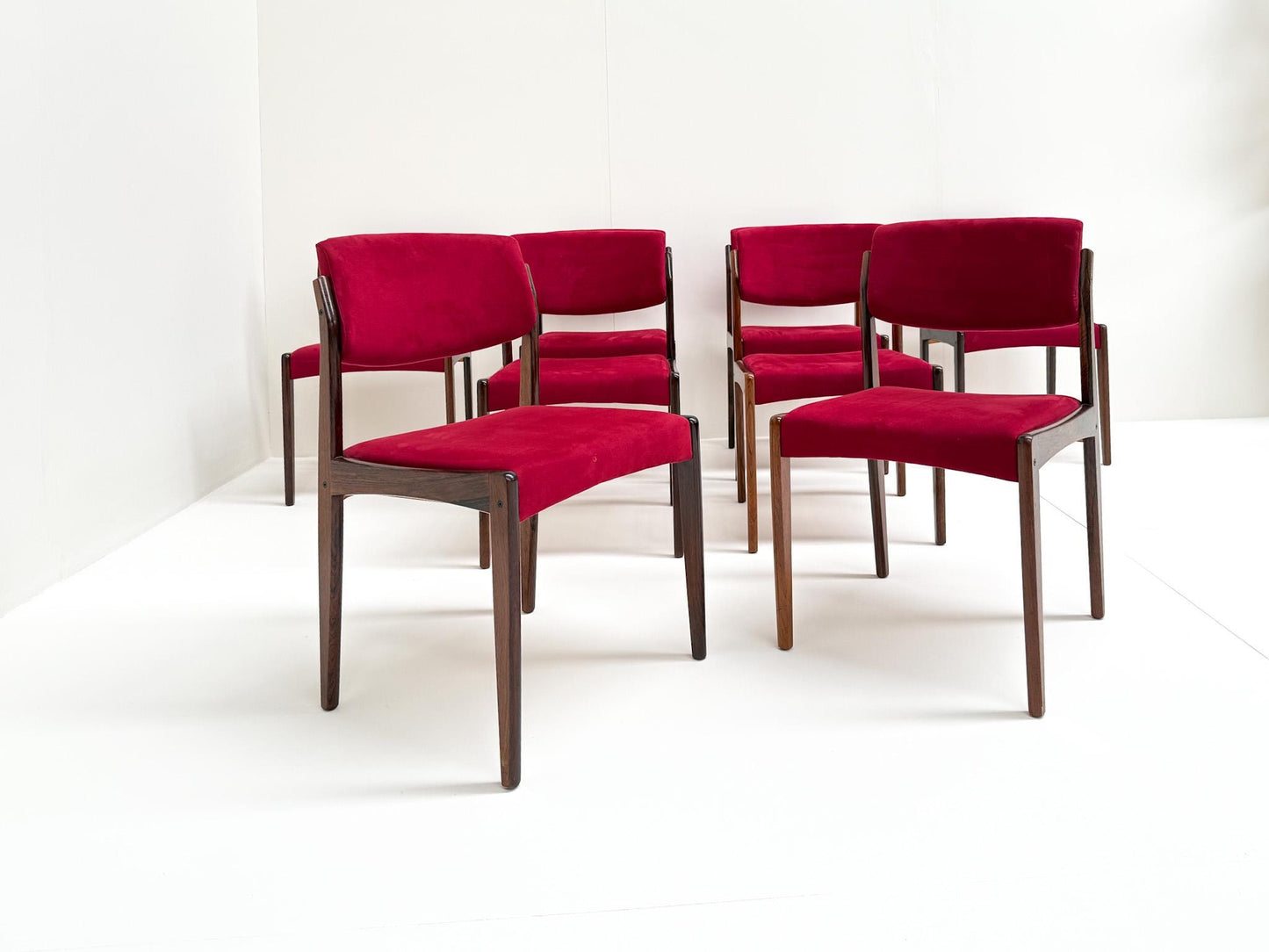 Set of 8 Rosewood Dining Chairs by H.W. Klein for Bramin, 1960s
