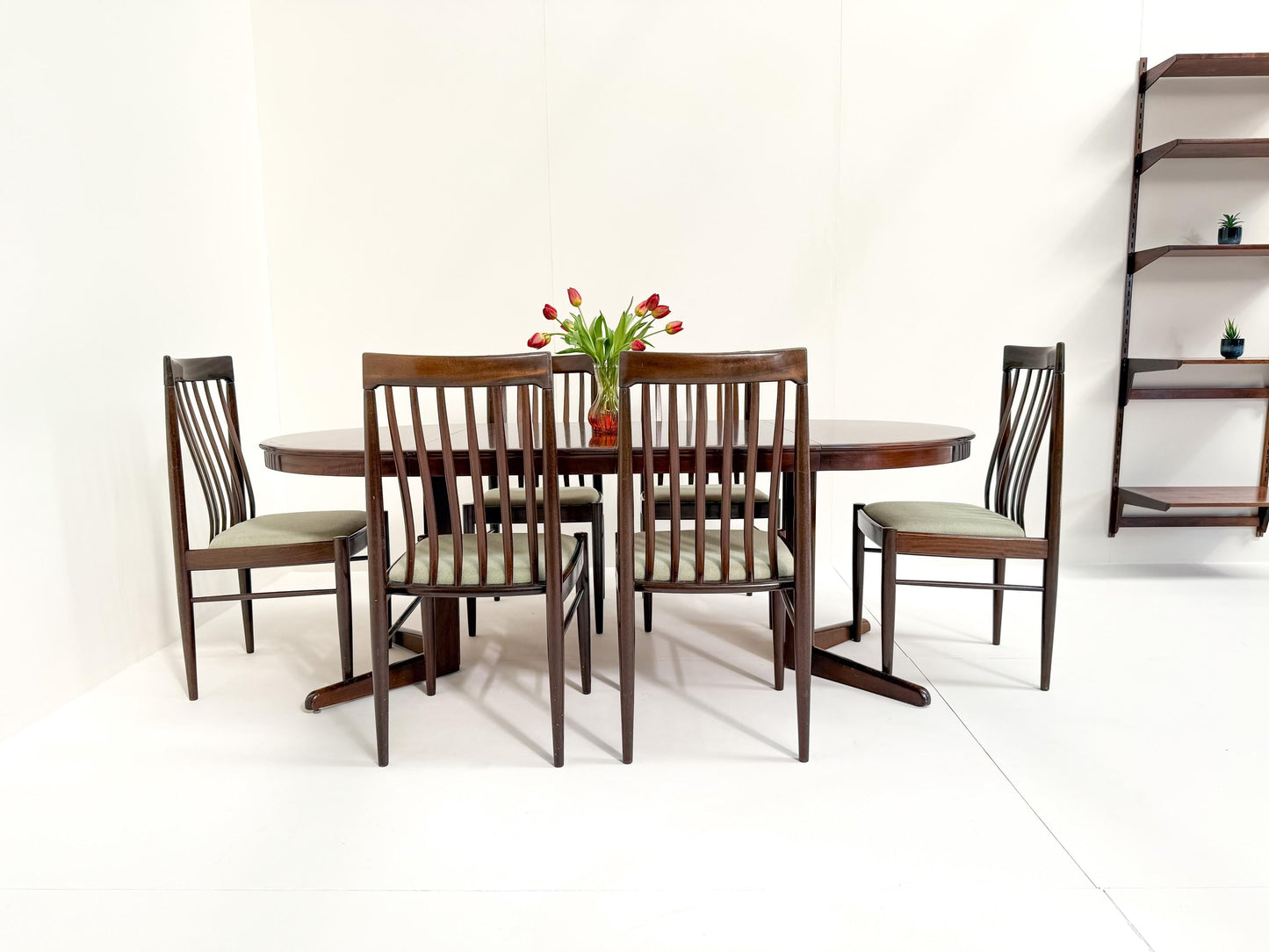 Mid-Century Danish Dining Table & Chairs - BRAMIN by H.W. Klein