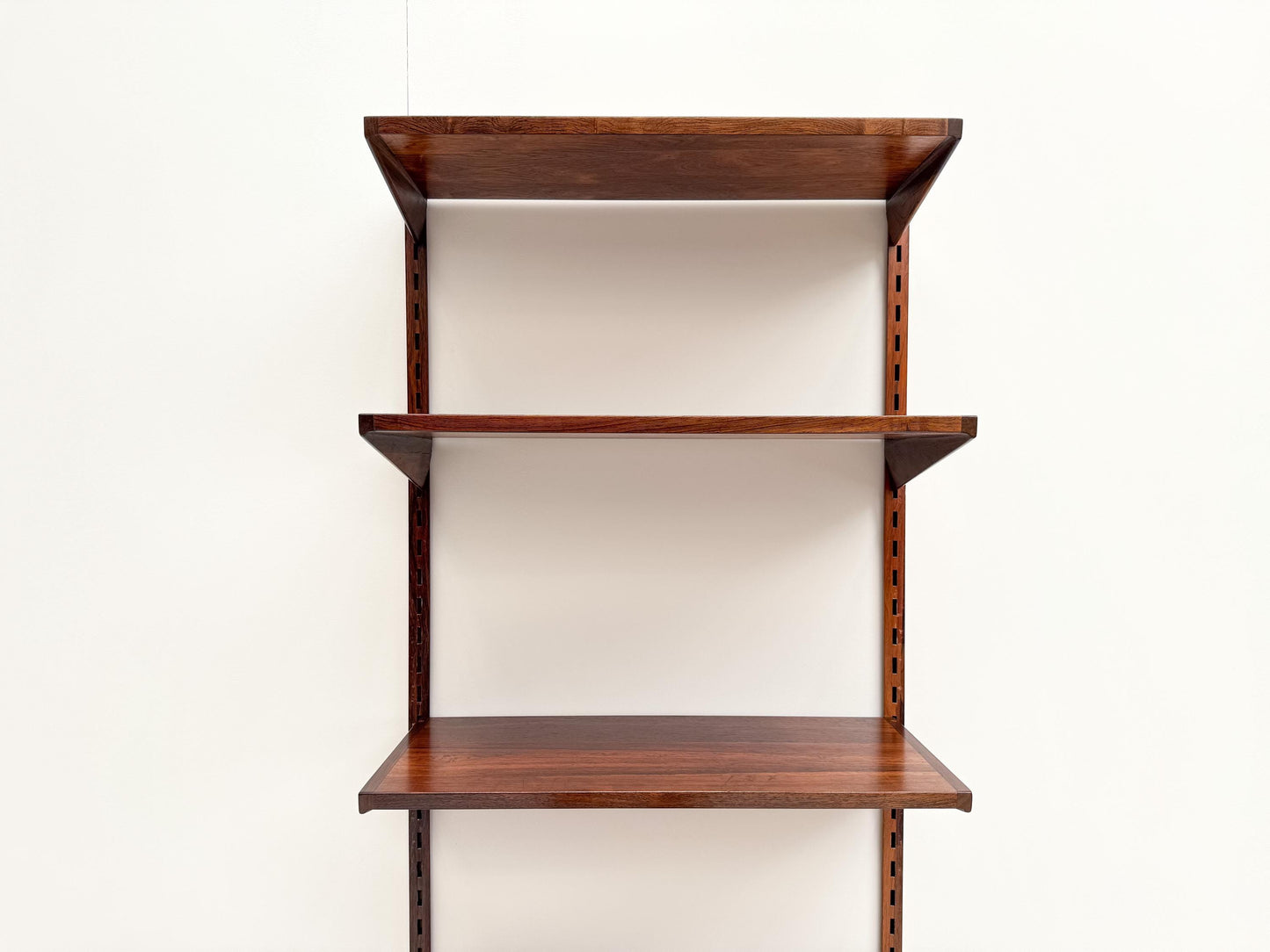 Kai Kristiansen Rosewood Wall Shelving Unit with Desk Shelves