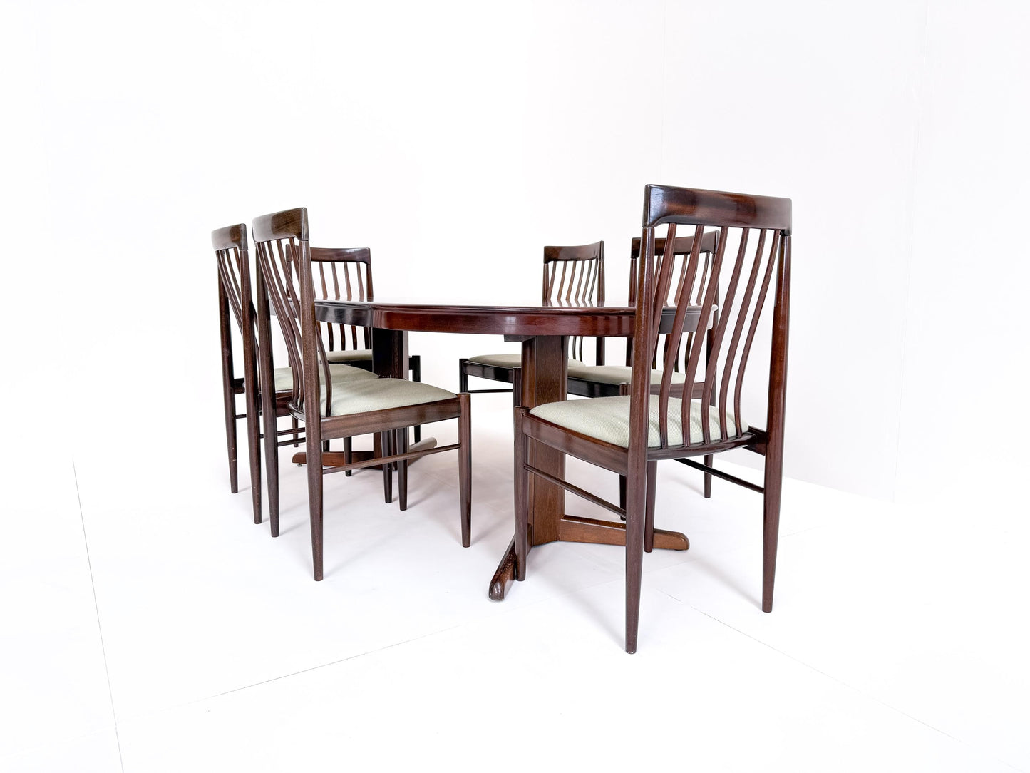 Mid-Century Danish Dining Table & Chairs - BRAMIN by H.W. Klein
