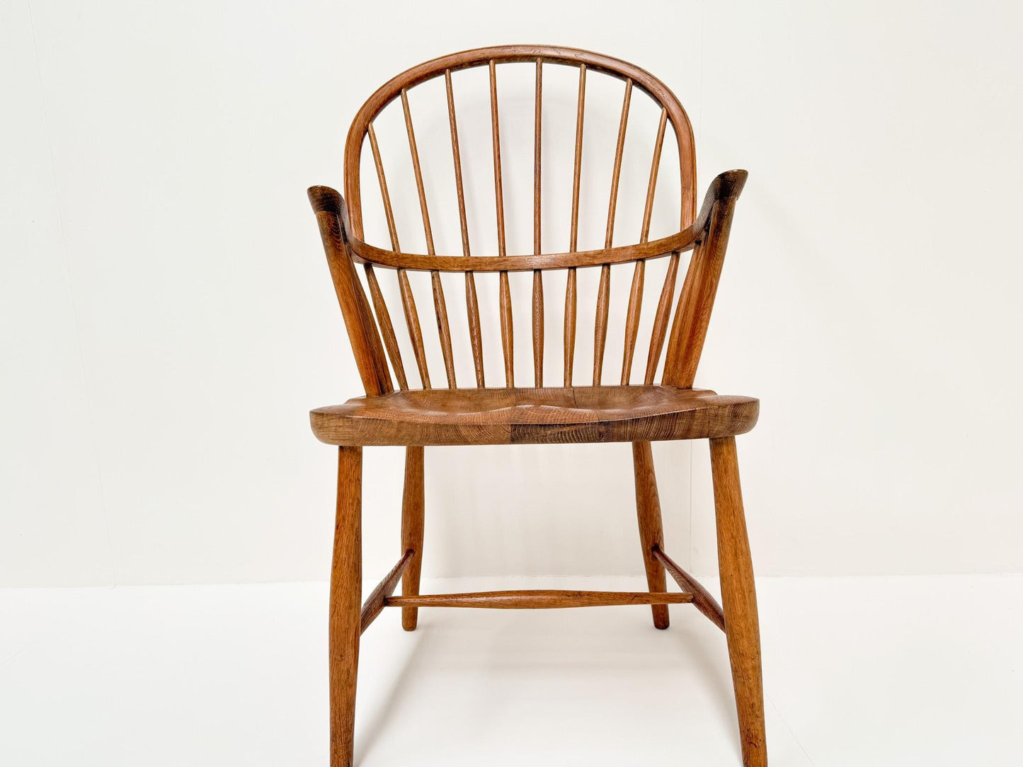 Scandinavian modern oak high back chair Carl Hansen & Søn 1960s