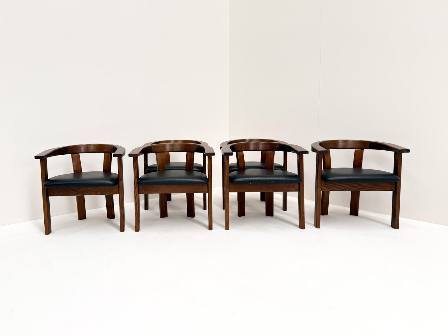Set of 6 Gangsø dining chairs Danish 1970s Scandinavian modern