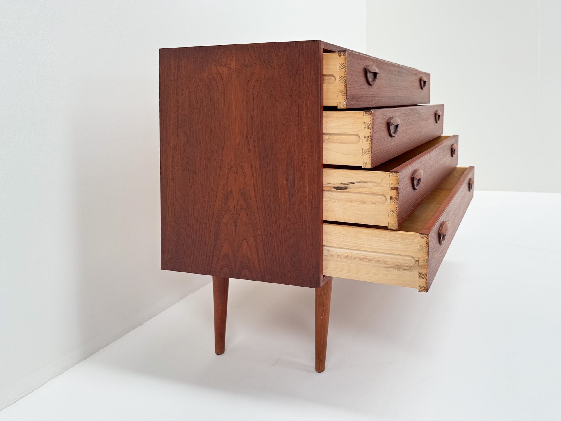 1960s Danish teak storage furniture chest of drawers Kai Kristiansen