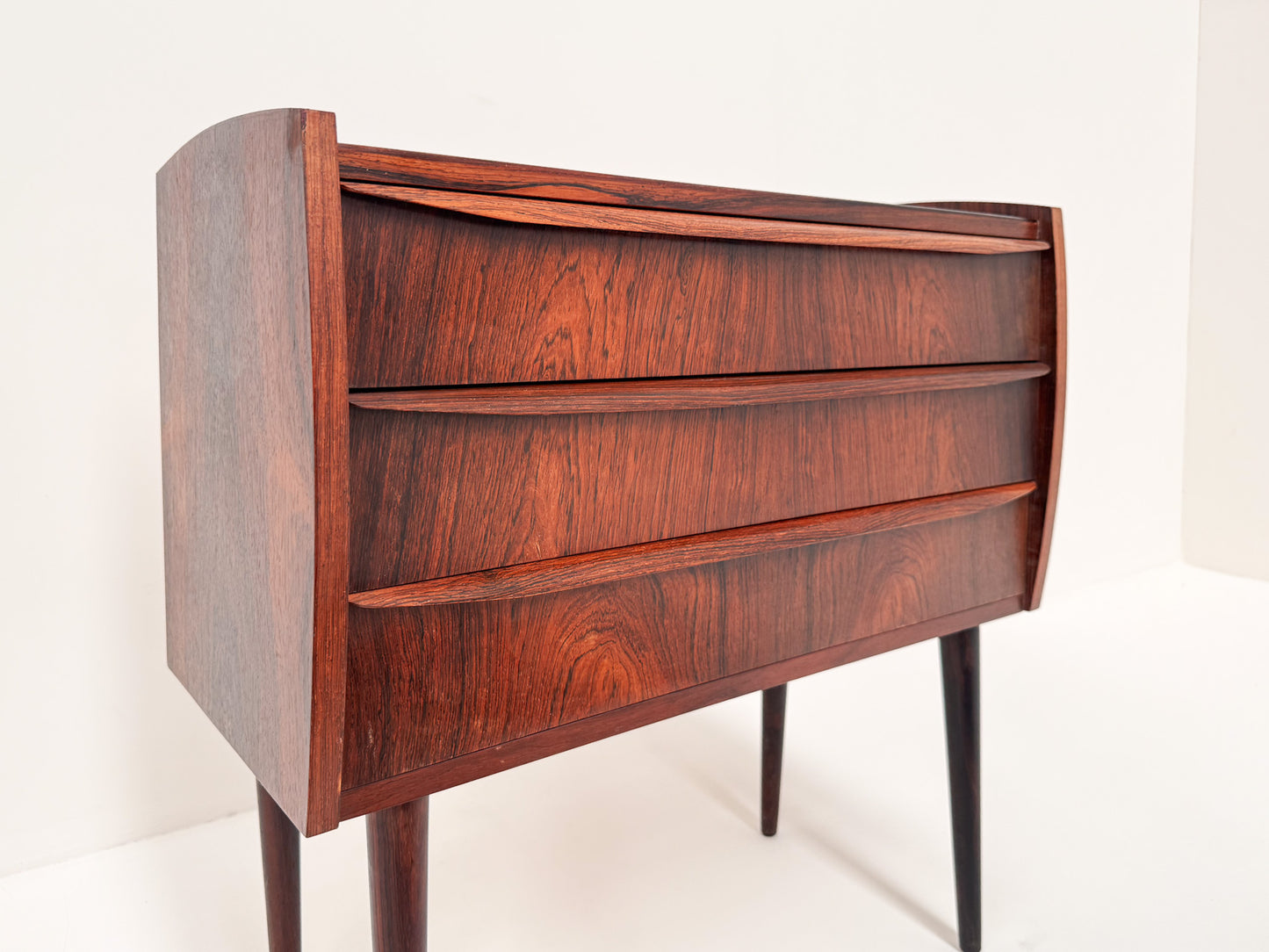 1960s Scandinavian rosewood chest of drawers Danish vintage design
