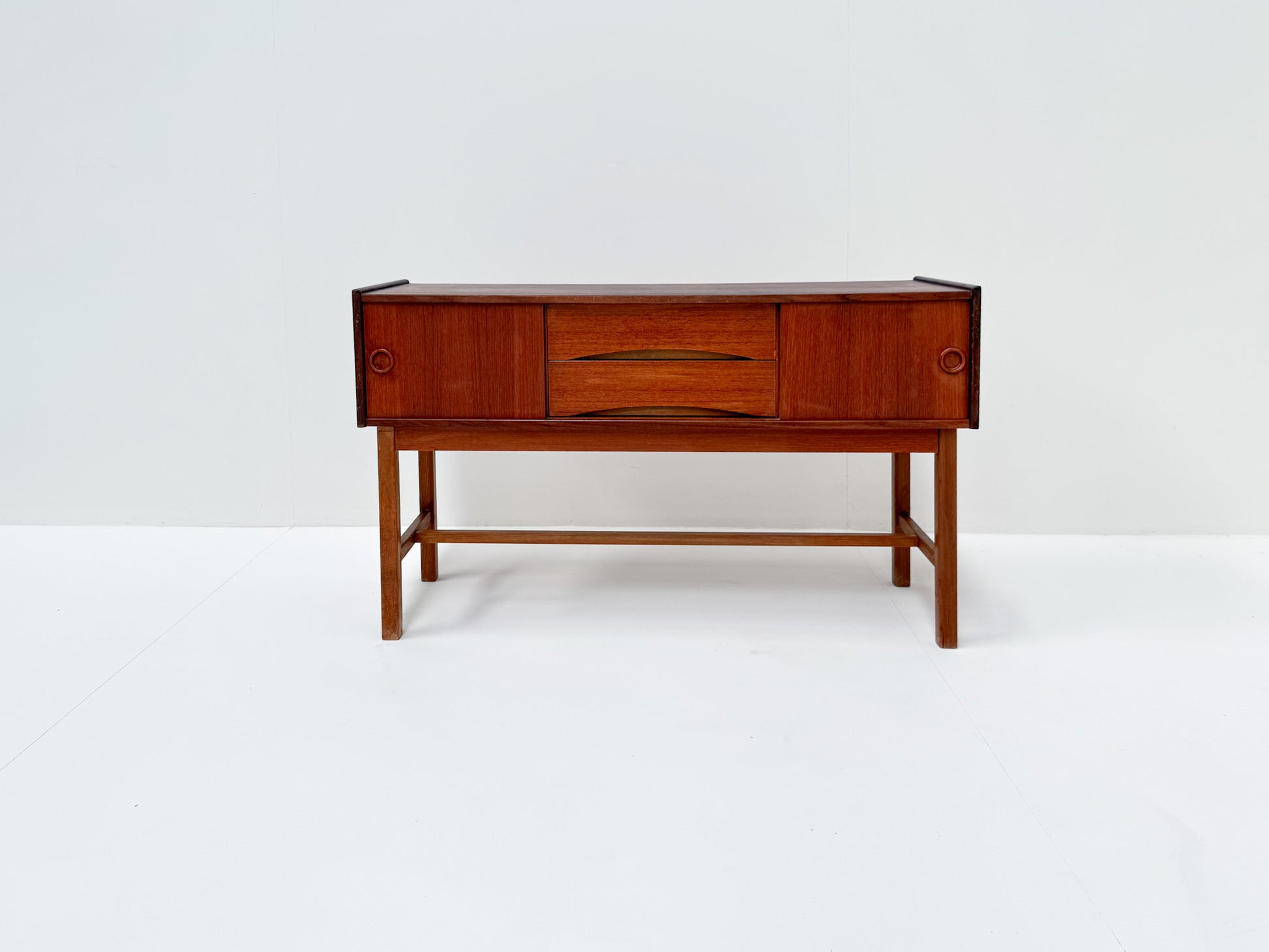 Vintage Danish teak credenza mid-century modern Scandinavian design