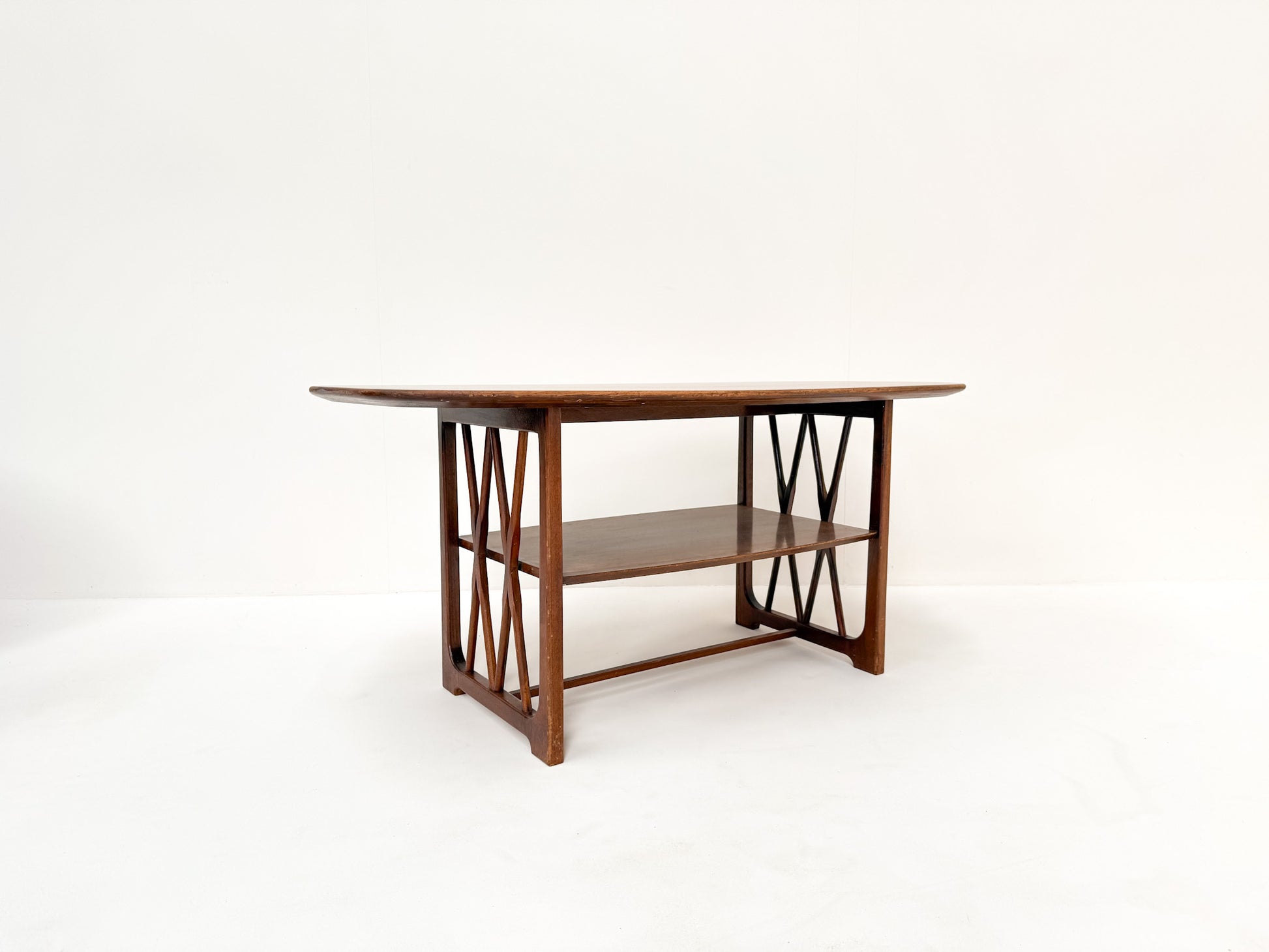 Mid-century wooden coffee table A.A. Patijn Zijlstra Joure 1950s