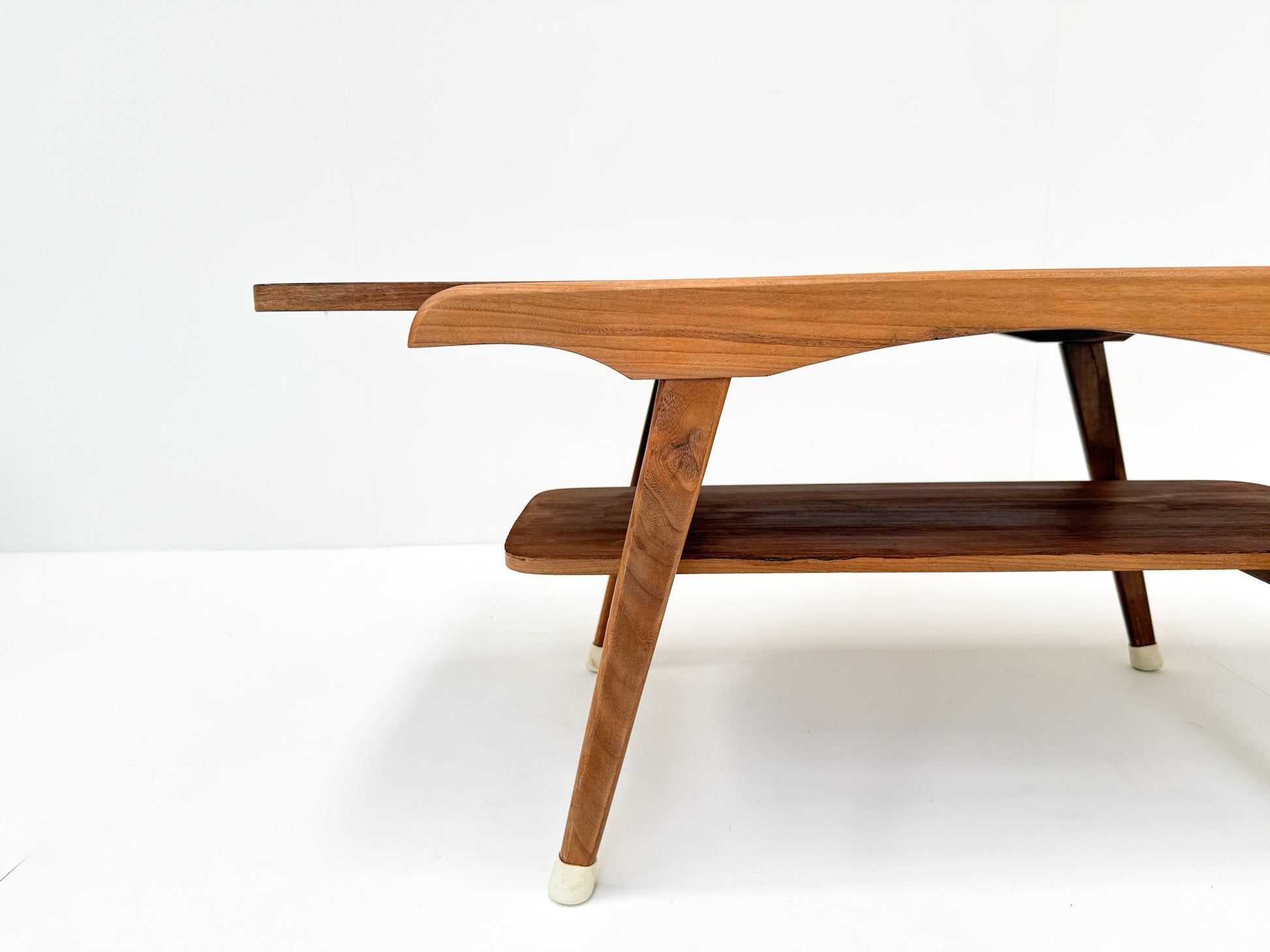 1950s mid-century modern coffee table teak