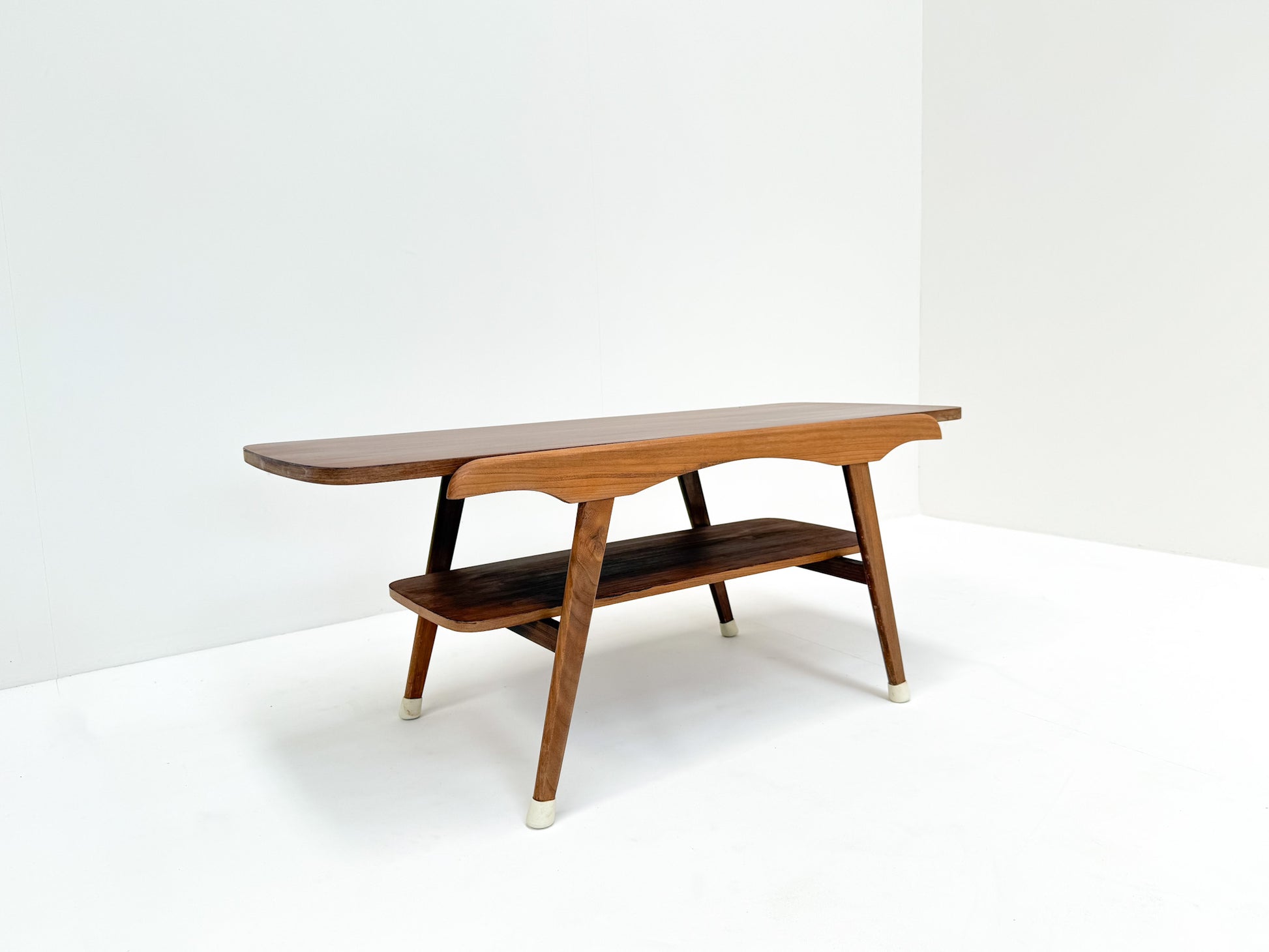 Scandinavian modern coffee table teak Formica