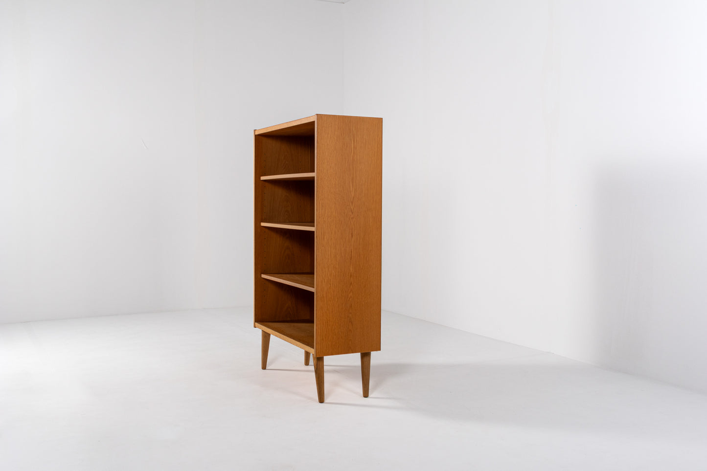 Vintage Danish bookcase side view