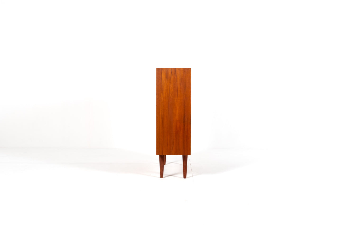 Vintage Danish bookcase side view
