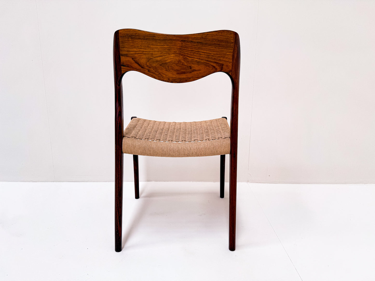 Set of 7 Niels Møller Model 71 Rosewood Dining Chairs, Denmark 1960s