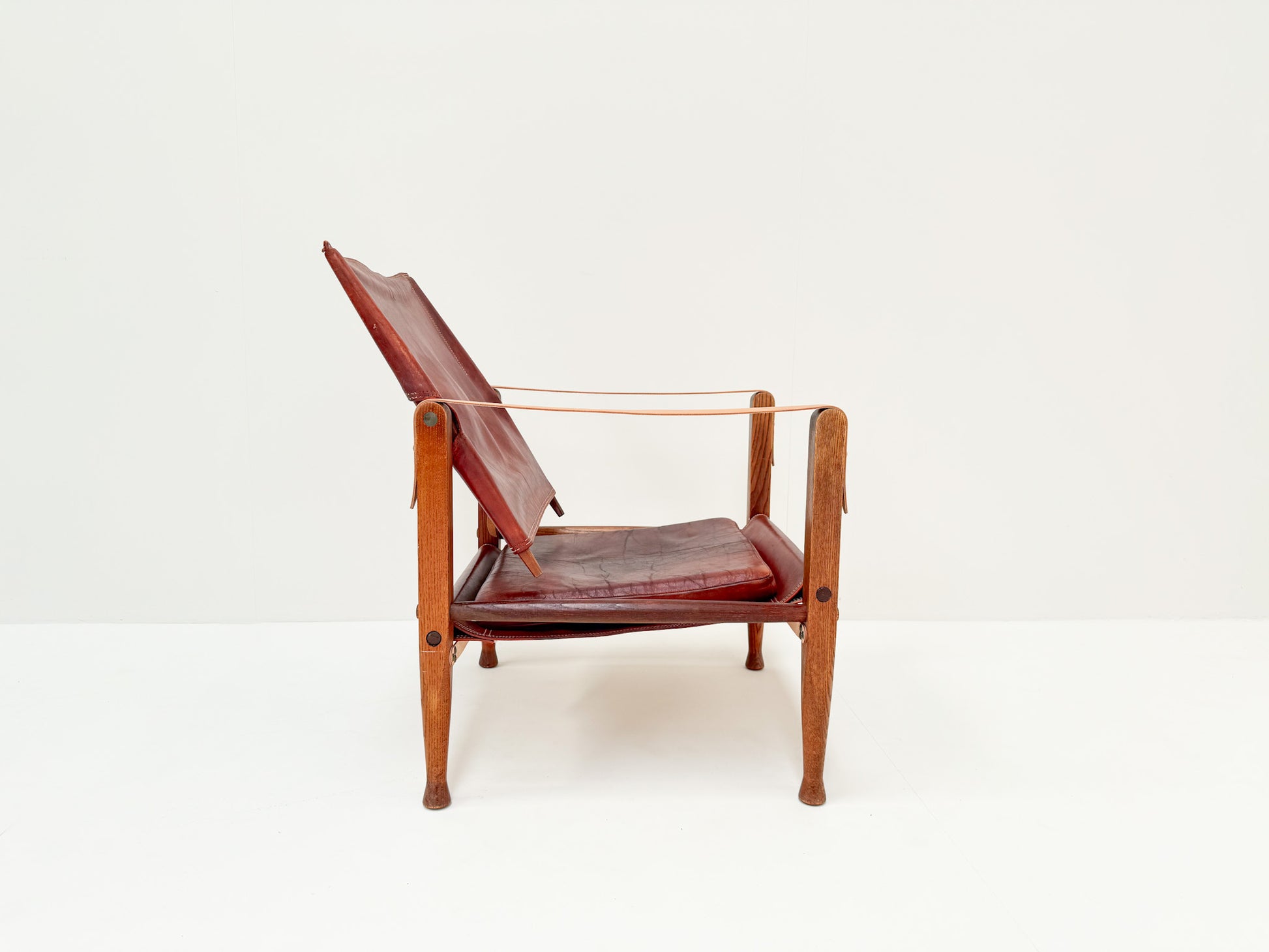 Original Rud Rasmussen safari chair KK47000 Kaare Klint 1960s