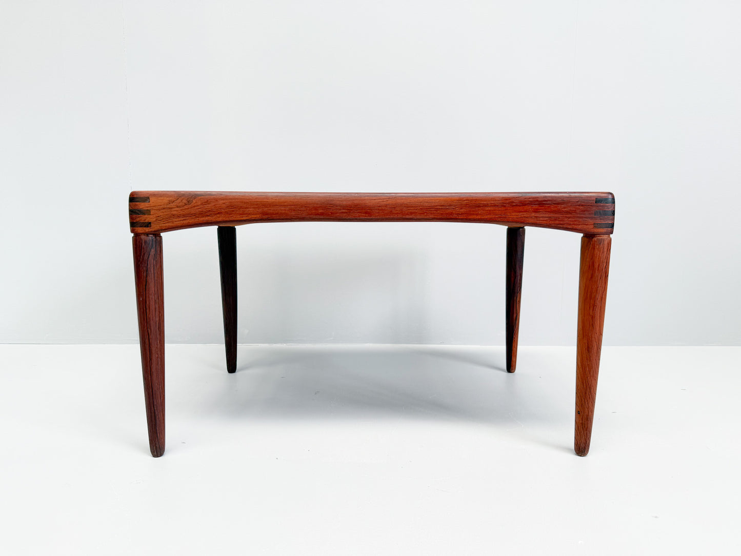 Scandinavian mid-century modern rosewood side table