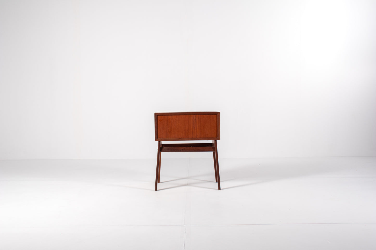 Mid-Century Danish Teak Bedside Table with Drawer