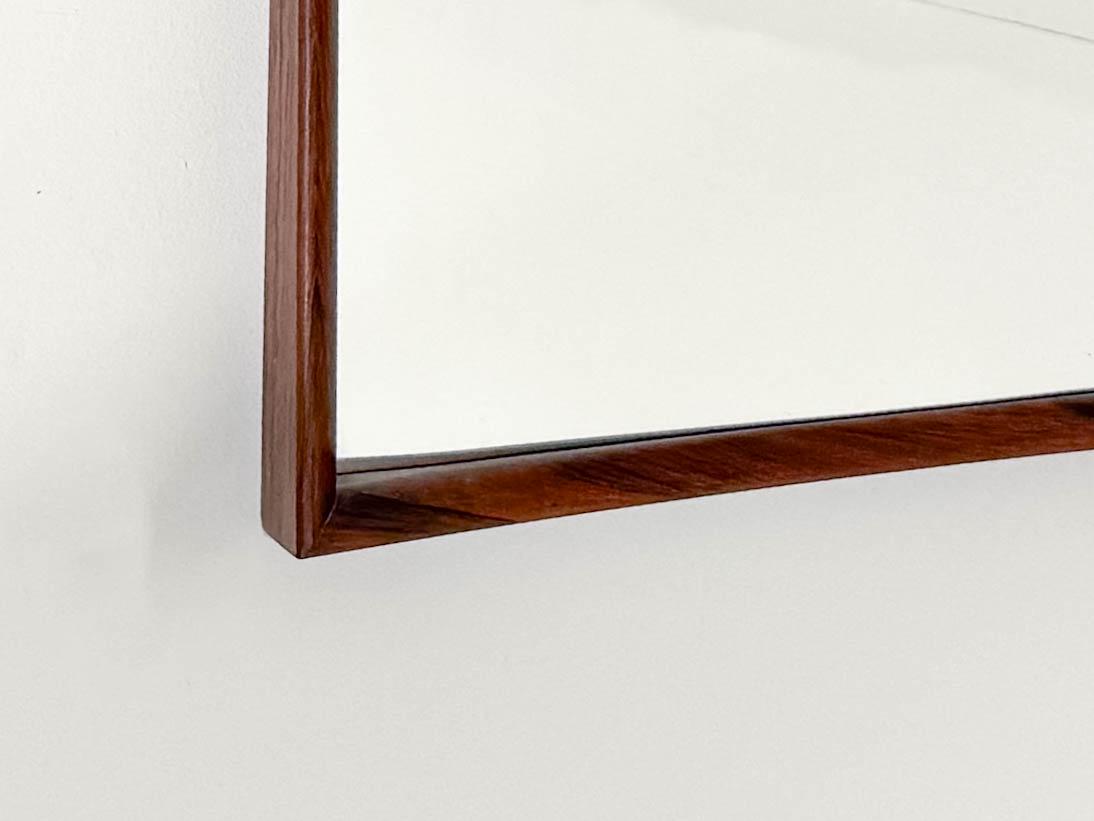 Danish Rosewood Mirror by Aarhus Glasimport & Glassliberi