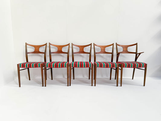 Set of 5 Rare Kurt Østervig Dining Chairs by Randers Furniture