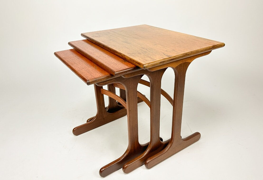 Vintage 1960s Teak G-Plan Nest of Tables, Nesting Table, Mid Century Design