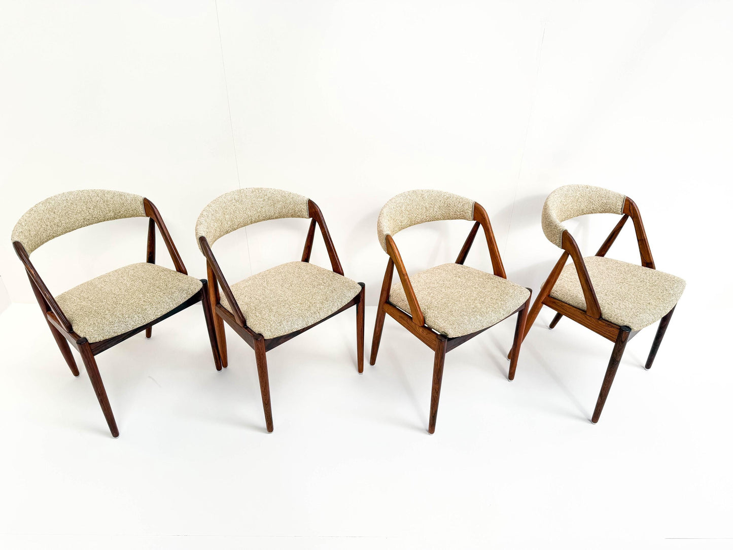 Set of 4 Rosewood Kai Kristiansen Model 31 Dining Chairs