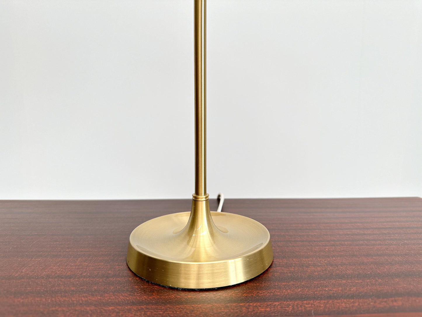 Vintage Le Klint 307 Table Lamp: Brass & Pleated Plastic Shade