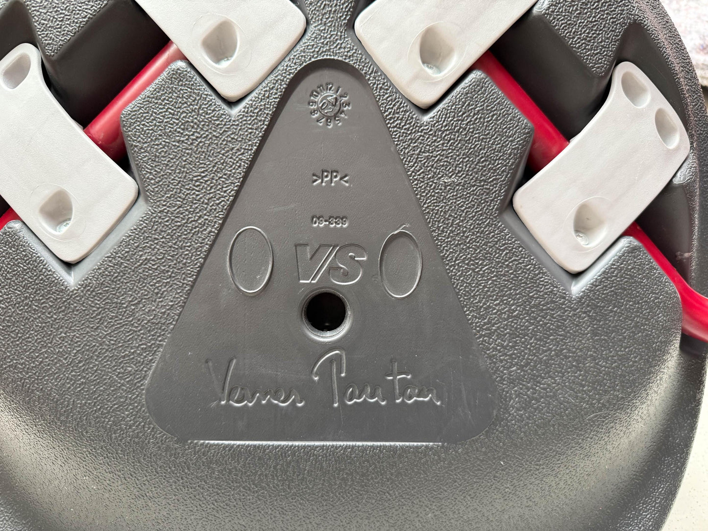 Set of 4 Verner Panton for VS Black School Chairs, 2005