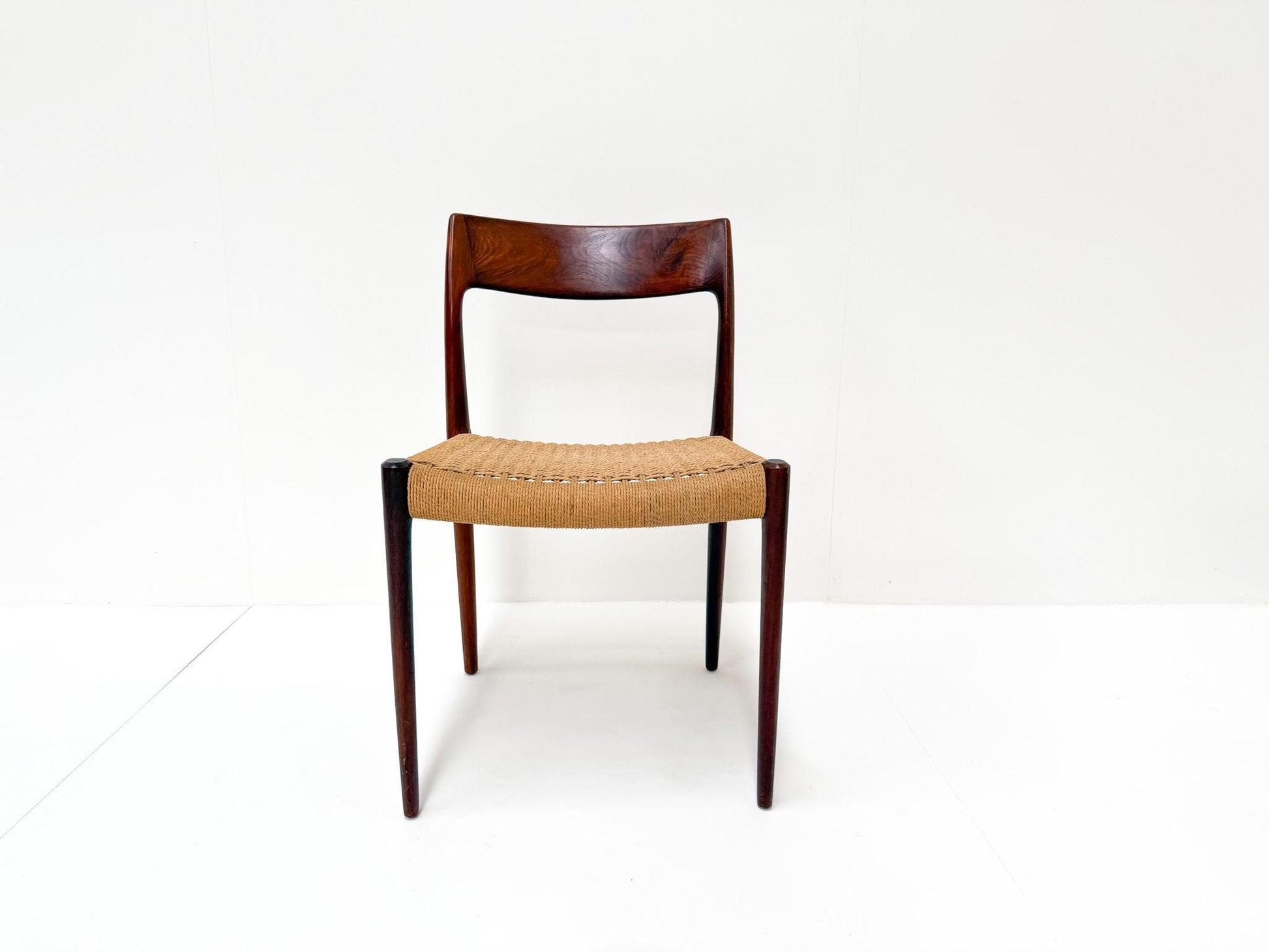 1960s Danish teak dining chairs Model 77 by Niels Otto Møller