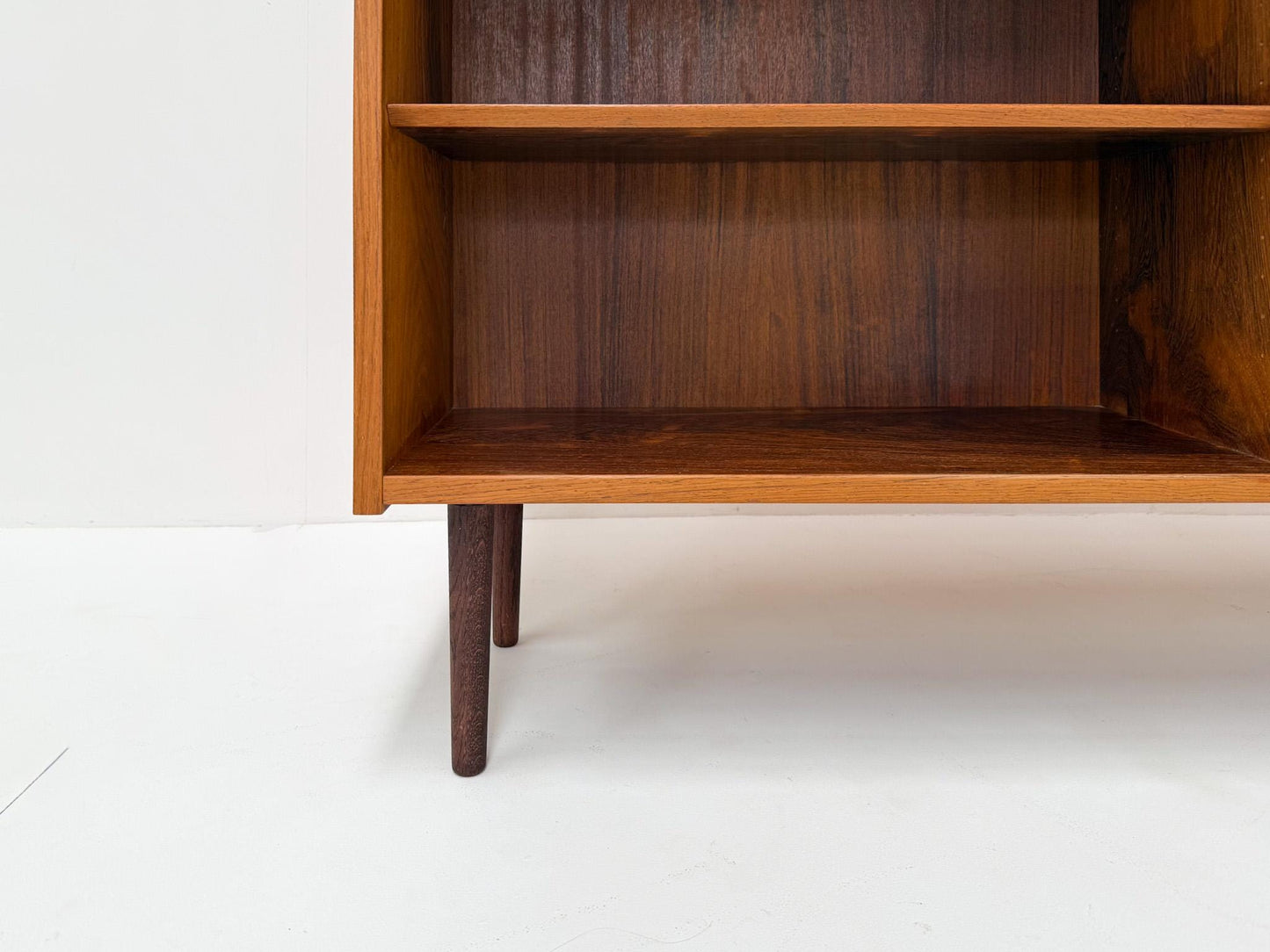 Mid-century modern Danish rosewood shelving unit