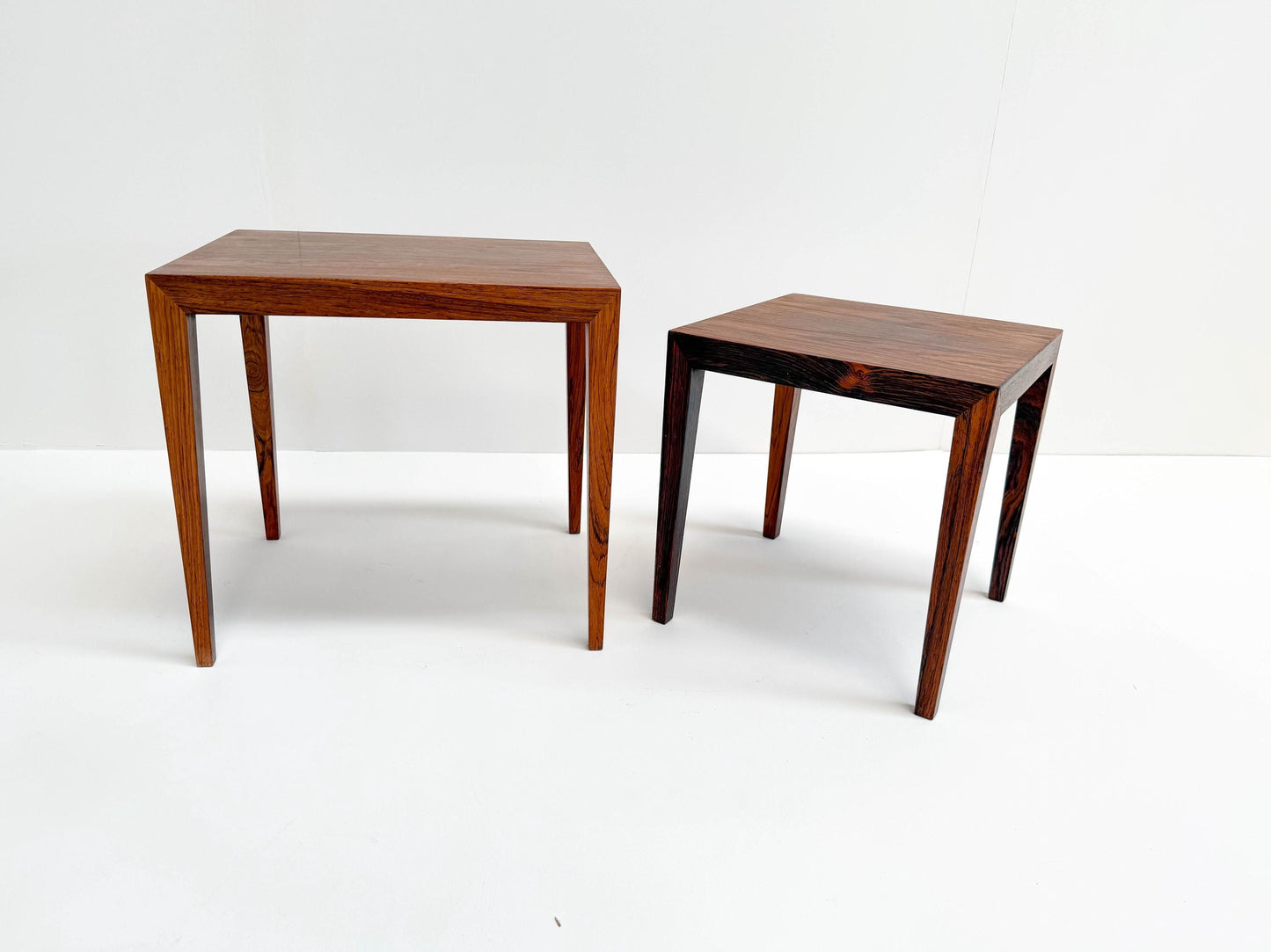 Severin Hansen Rosewood Nesting Tables (Set of 2), Denmark 1960s