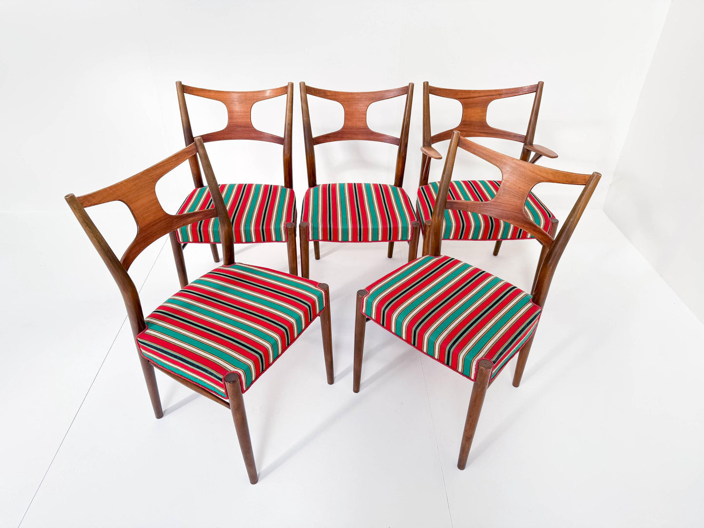 Set of 5 Rare Kurt Østervig Dining Chairs by Randers Furniture