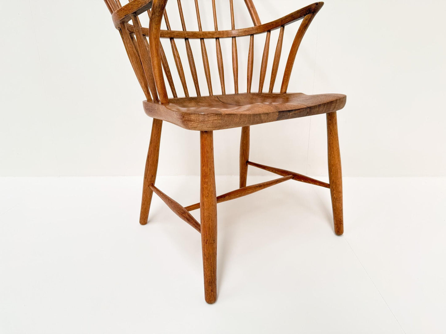 Danish CH18A Oak High Back Chair by Frits Henningsen for Carl Hansen & Søn, 1960s
