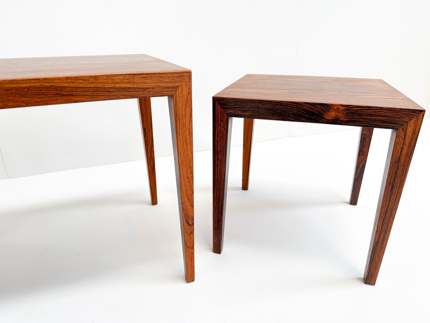 Severin Hansen Rosewood Nesting Tables (Set of 2), Denmark 1960s