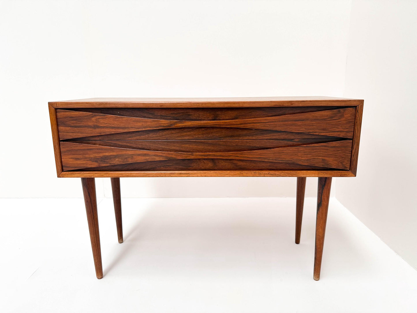 Vintage Danish Rosewood Bedside Chest – Niels Clausen for NC Møbler (1960s)