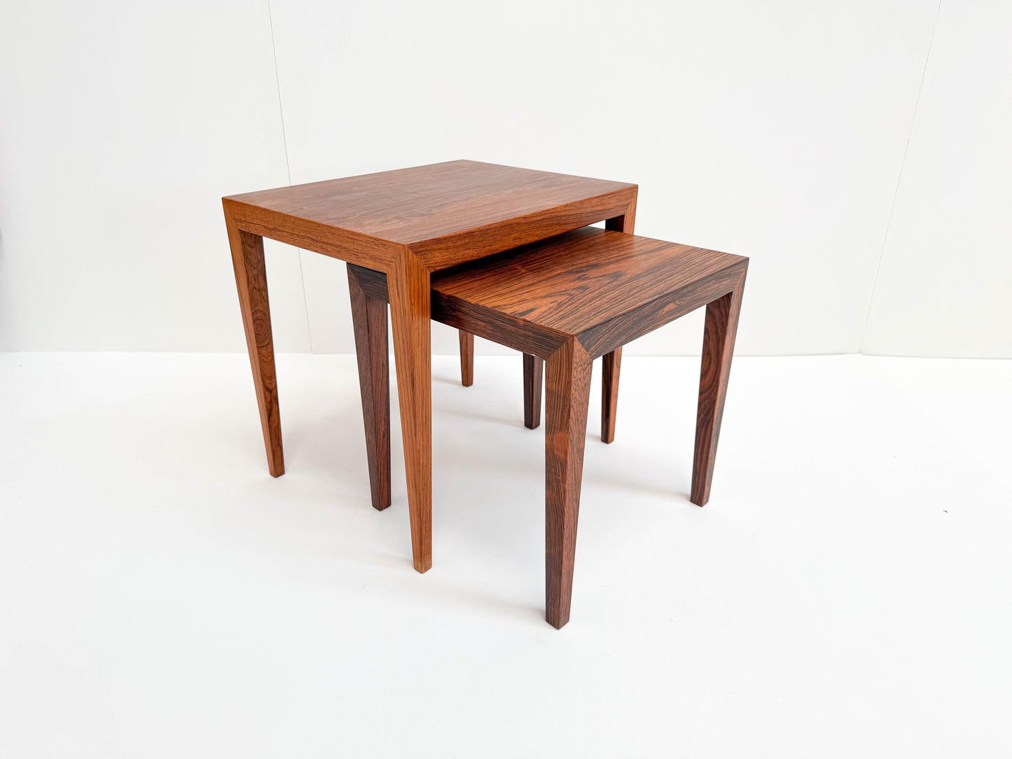 Severin Hansen Rosewood Nesting Tables (Set of 2), Denmark 1960s