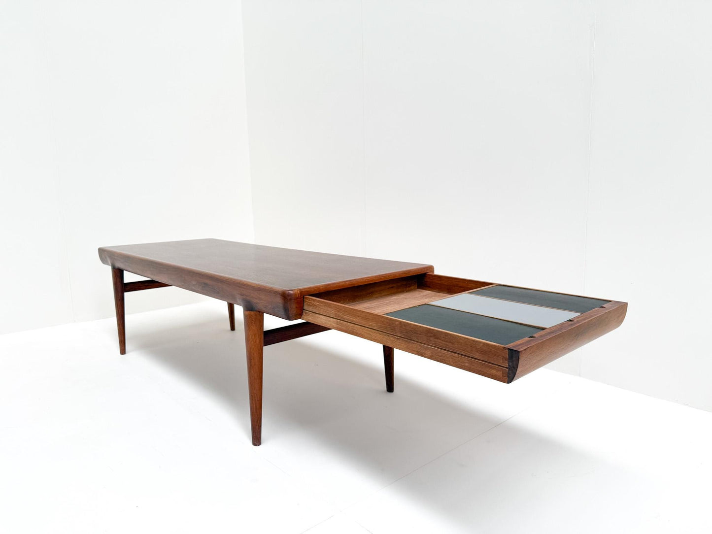 Johannes Andersen Rosewood Coffee Table for CFC Silkeborg, Denmark