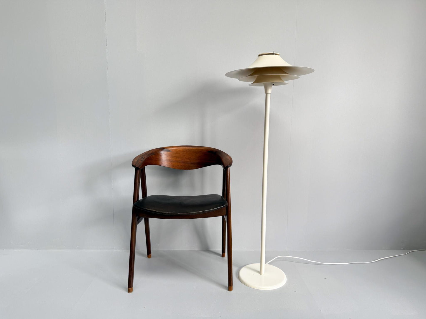 Danish mid-century modern floor lamp Lyfa Adina vintage lighting