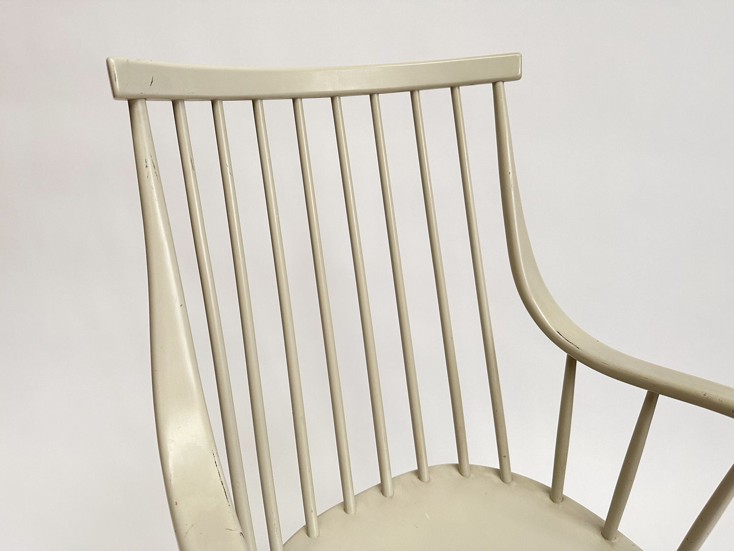 Vintage 1960s "Grandessa" Armchair by Lena Larsson for Nesto, Scandinavian Design, Spindle Back Chair