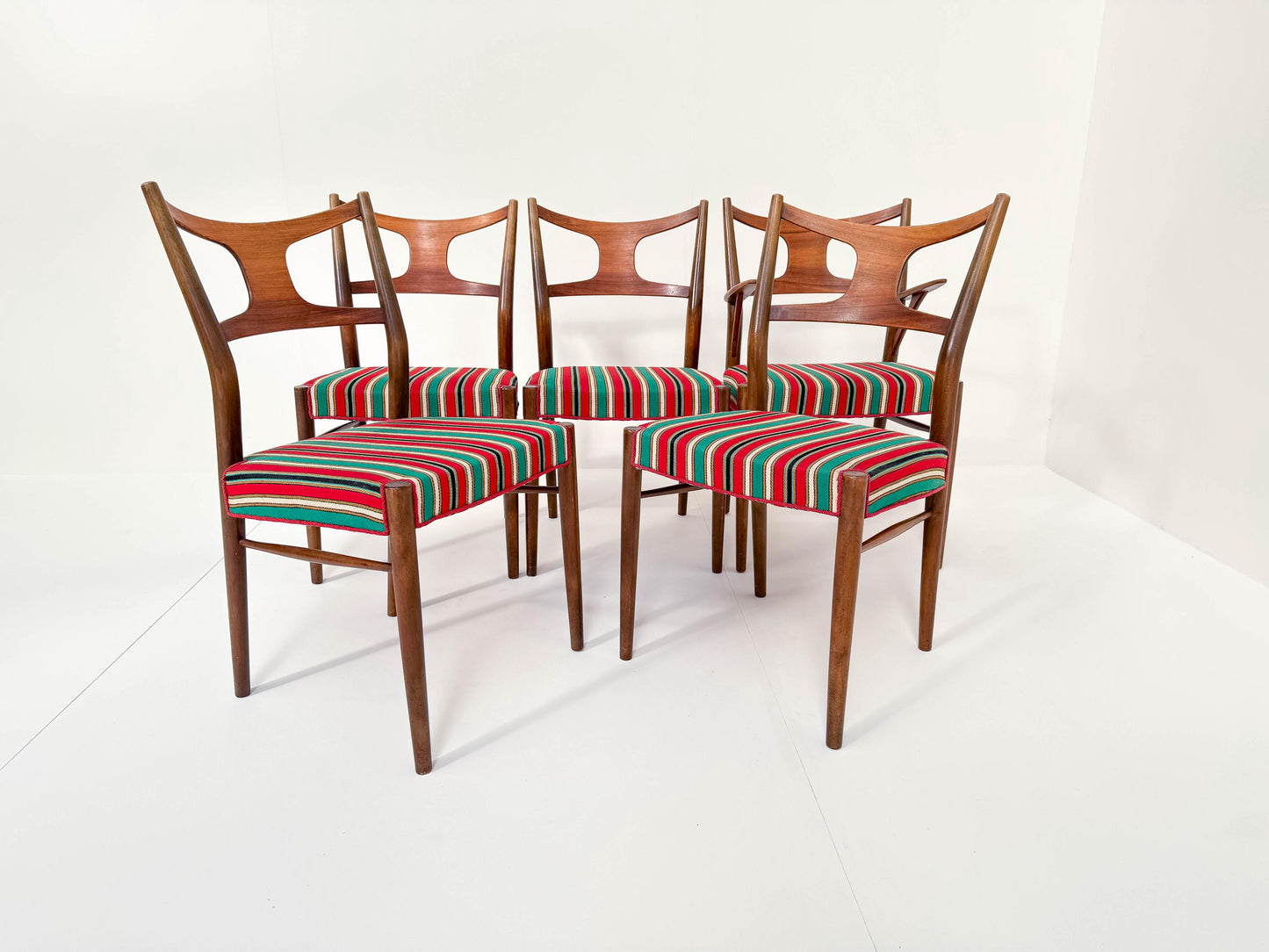 Set of 5 Rare Kurt Østervig Dining Chairs by Randers Furniture