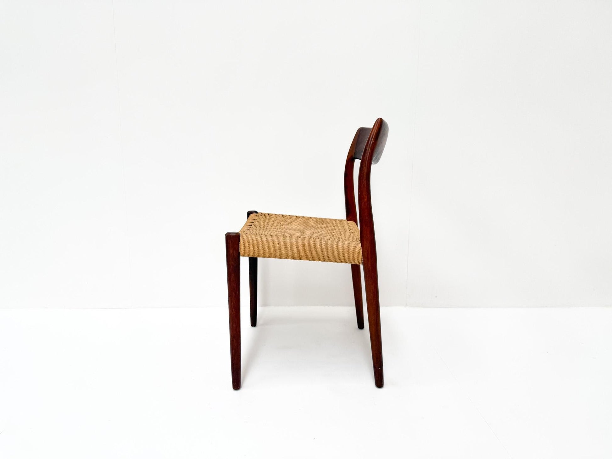 Vintage Danish modern teak chairs set of 4 Niels Otto Møller