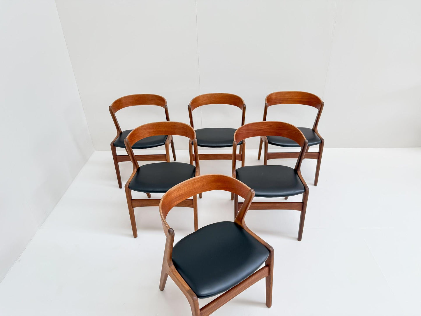 Vintage Danish dining chairs Model T21 by Kai Kristiansen